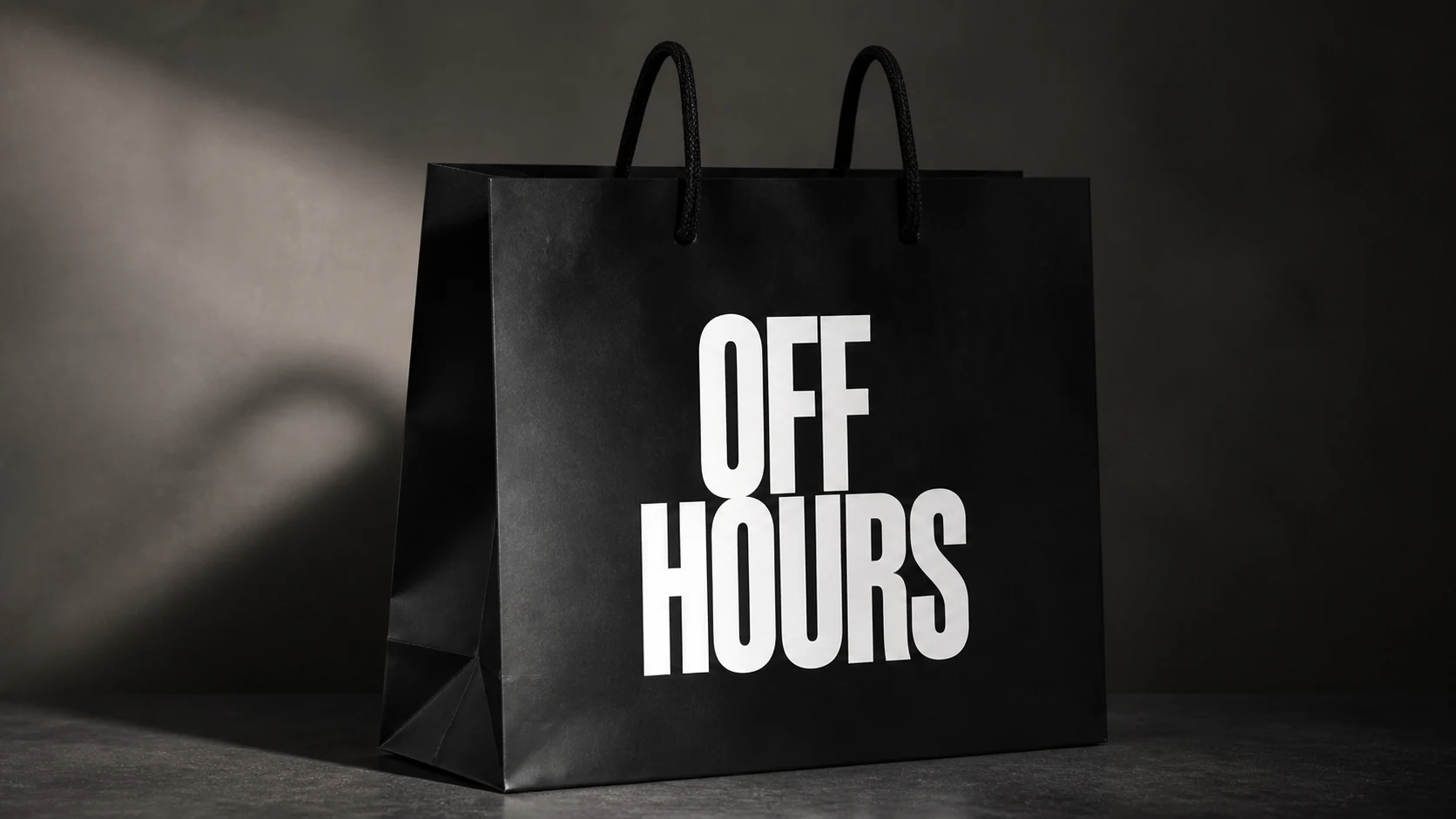OFF HOURS branded paper bag