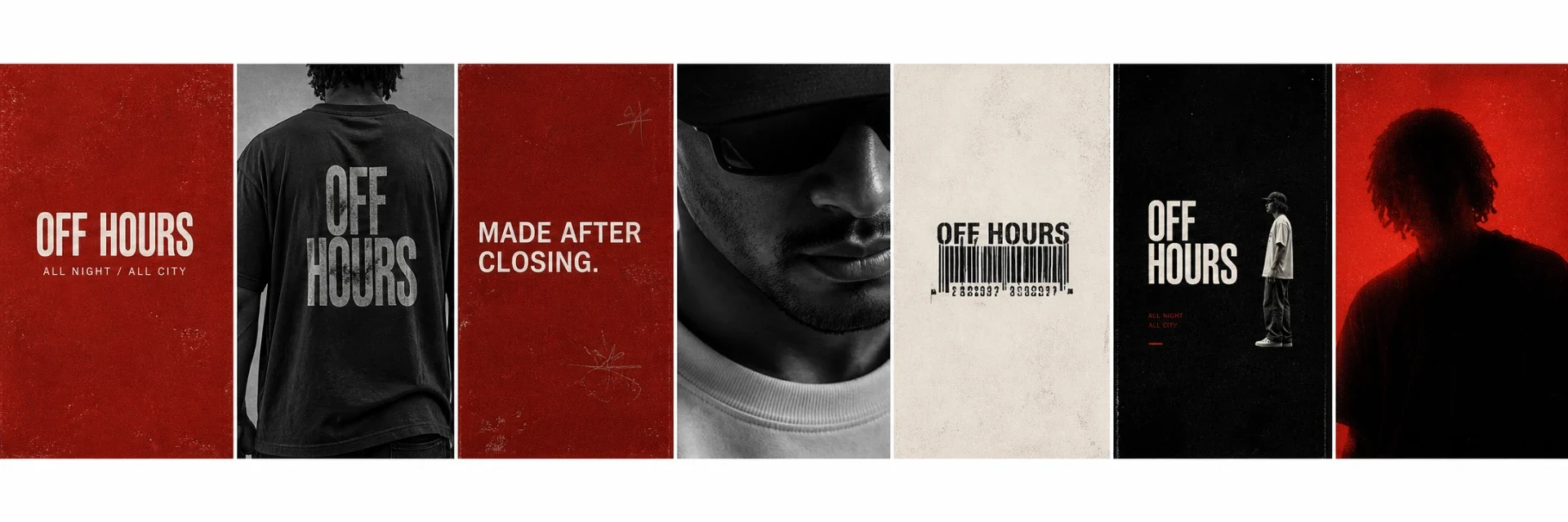 OFF HOURS social media campaign grid